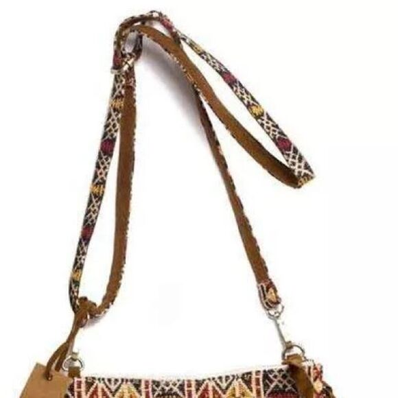 RAJ L.A Women’s Azalea Boho Cotton Crossbody Bag in Multi Cognac Color - Picture 5 of 10